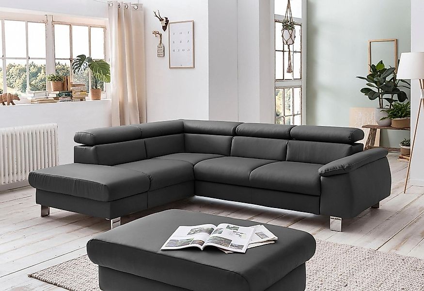 COTTA Polstergarnitur "Komaris L-Form", (Set), Set bestehend aus: Ecksofa m günstig online kaufen