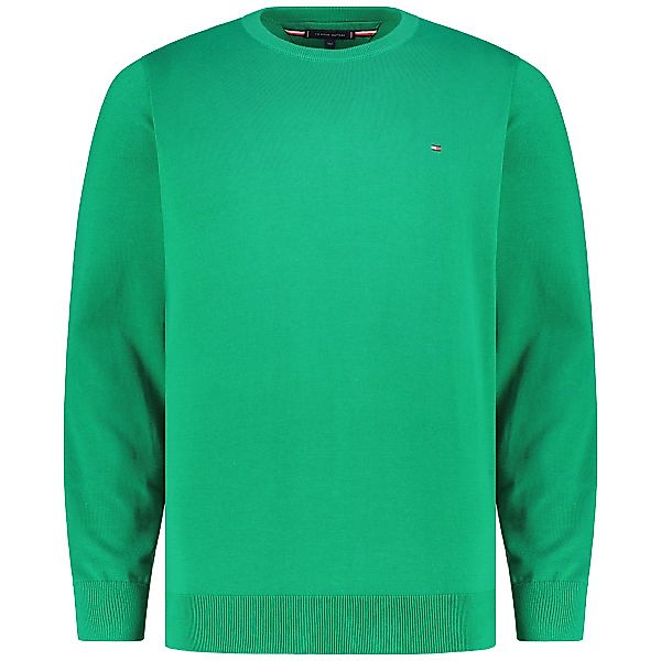 Tommy Hilfiger Feinstrickpullover aus Baumwolle Farbe grün Größe: 4XL günstig online kaufen