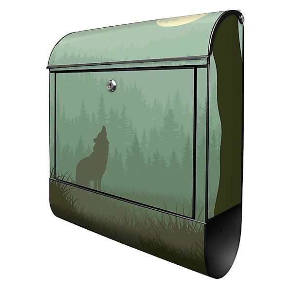 Banjado Design Briefkasten Schwarz Pulverbeschichtet 39x47x14cm 2 Schlüssel günstig online kaufen