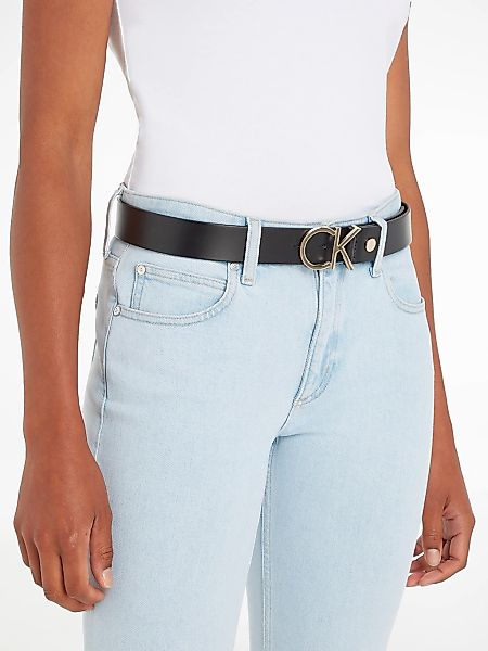 Calvin Klein Ledergürtel CK ADJ.LOGO BELT günstig online kaufen