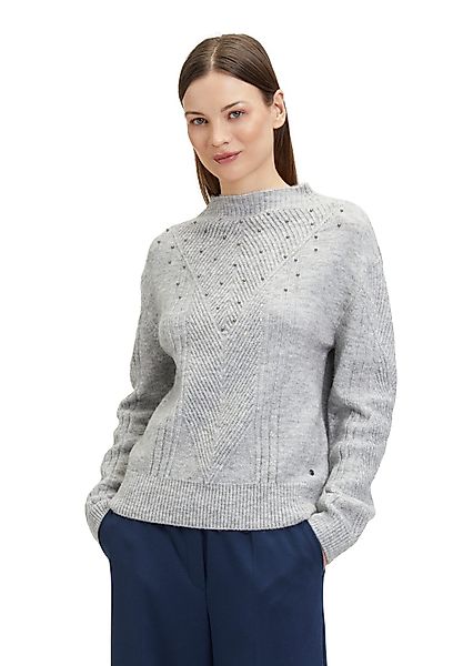Betty&Co Strickpullover Damen Strickpullover mit Perlen günstig online kaufen