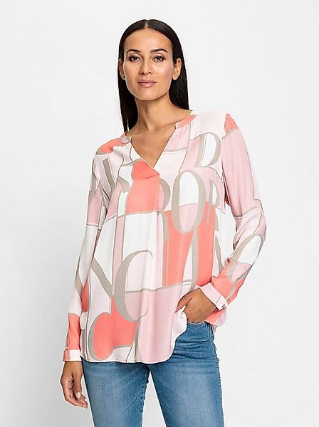 heine Klassische Bluse Druckbluse Langarm günstig online kaufen