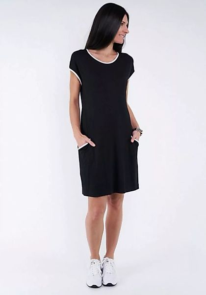 Seidel Moden Jerseykleid mit kontrastfarbenen Details und Taschen, MADE IN günstig online kaufen