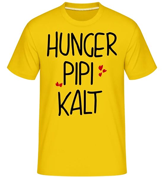 Hunger Pipi Kalt · Shirtinator Männer T-Shirt günstig online kaufen