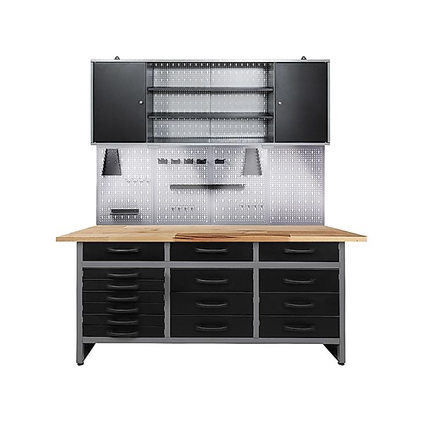 Ondis24 Werkstatt Set Konny 160 cm 1 Schrank LED Werkstatteinrichtung Werkb günstig online kaufen
