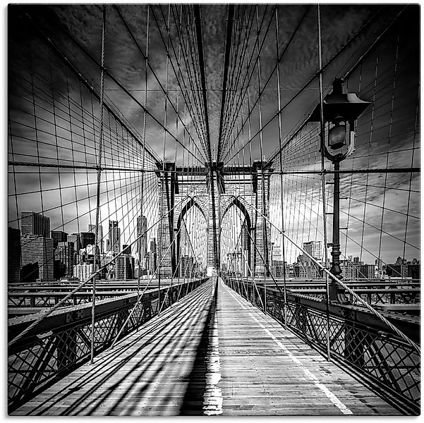 Artland Wandbild "New York City Brooklyn Bridge", Amerika, (1 St.), als Alu günstig online kaufen