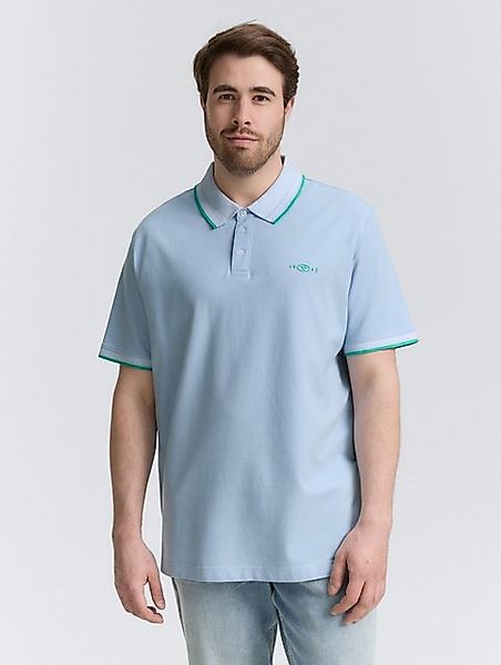 TOM TAILOR PLUS Poloshirt Plus Size - Piqué Poloshirt mit Stretch günstig online kaufen