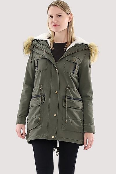 malito more than fashion Parka 81109 gefütterte Winterjacke mit Teddyfell u günstig online kaufen