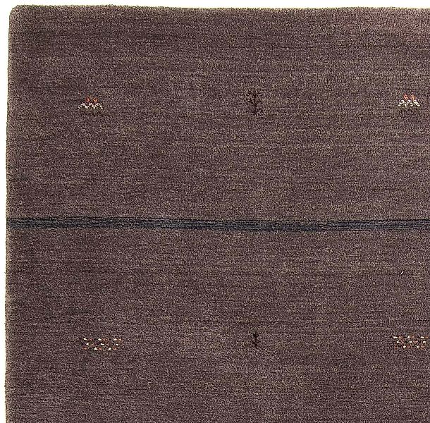 morgenland Wollteppich »Gabbeh - Loribaft Softy - 244 x 173 cm - dunkelbrau günstig online kaufen
