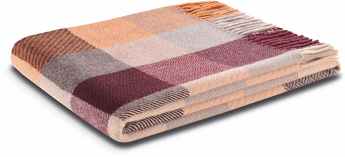 Biederlack Plaid "Shades mit hochwertigen Fransen" filigrane Strukturoptik günstig online kaufen