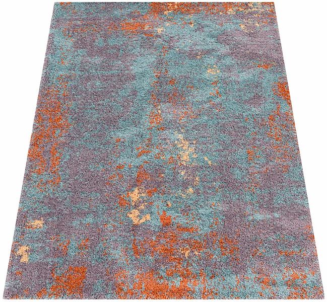 Paco Home Hochflor-Teppich "Padua 622" rechteckig 34 mm Höhe Kurzflor, mode günstig online kaufen