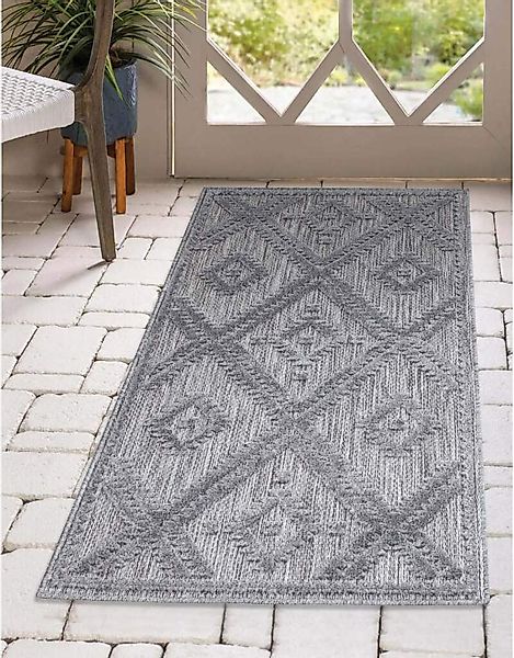 Carpet City Teppich "In-& Outdoorteppich Santorini 454, 3D-Effekt, Raute-Op günstig online kaufen