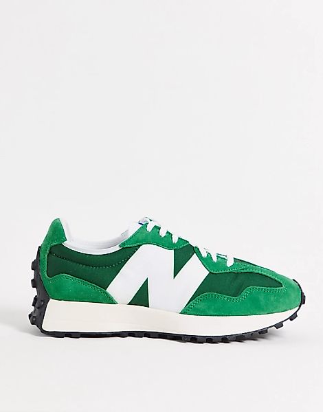 New Balance – 327 – Hochwertige Sneaker in Grün und Weiß günstig online kaufen