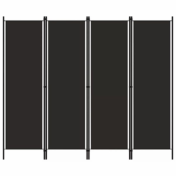 4-tlg. Raumteiler Braun 200x180 Cm günstig online kaufen