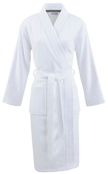 Carl Ross Unisex-Bademantel 41110, Midilänge, Walkfrottier, Kimono-Kragen, günstig online kaufen