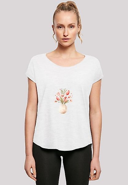 F4NT4STIC T-Shirt Rosa Frühlingsblumenstrauß in Vase Premium Qualität günstig online kaufen