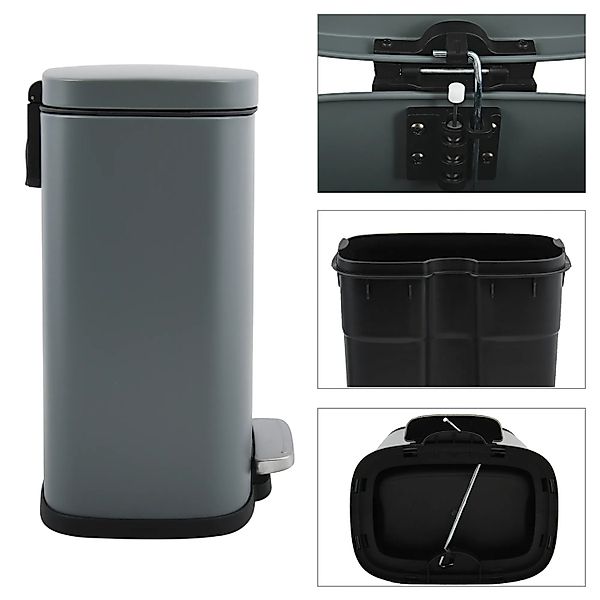 Spirella Kosmetikeimer Akira 12, Grau günstig online kaufen