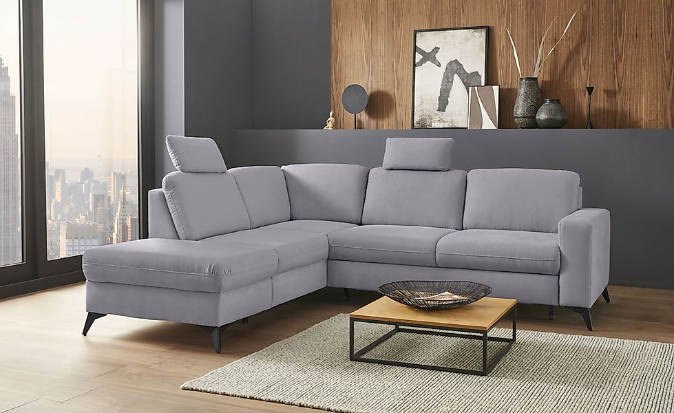 Places of Style Ecksofa "Lolland L-Form", Wahlweise mit Bettfunktion und St günstig online kaufen