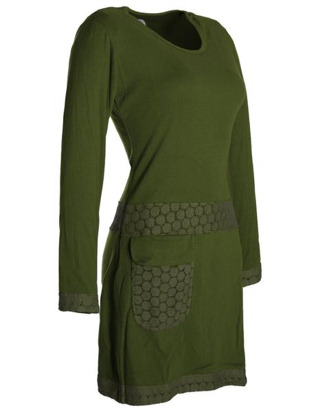 Vishes Tunikakleid Langarm Shirt Kleid Jersey günstig online kaufen