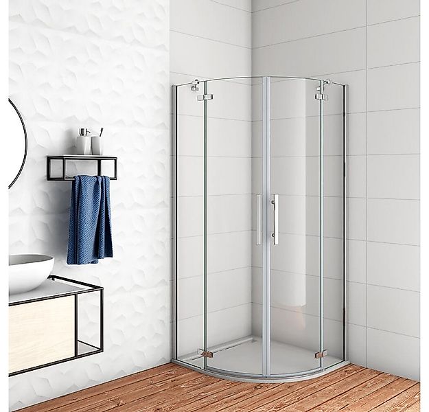 duschspa Runddusche 195cm Runddusche Viertelkreis Duschtür Duschabtrennung günstig online kaufen