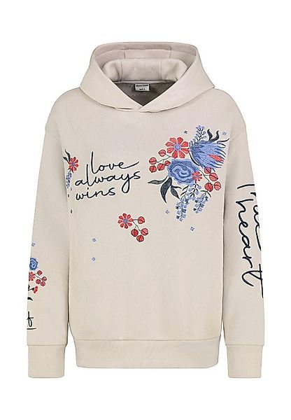Eight2Nine Kapuzenpullover Damen Hoodie mit Bestickung und Kapuze Sweater, günstig online kaufen