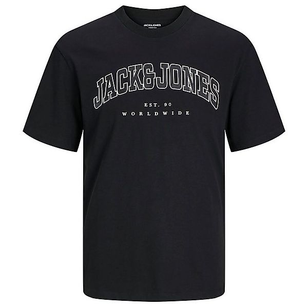 Jack & Jones Rundhalsshirt Große Größen T-Shirt schwarz Logoprint Jack&Jone günstig online kaufen