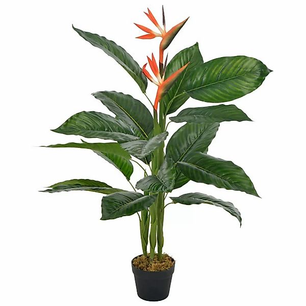 vidaXL Künstliche Pflanze Strelitzia mit Topf Rot 100 cm günstig online kaufen