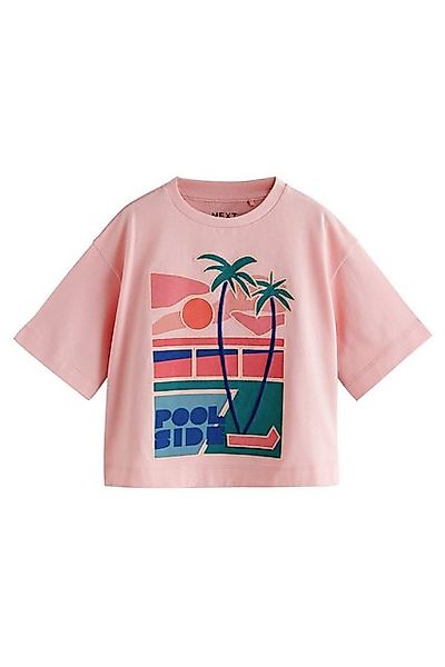 Next Oversize-Shirt T-Shirt mit Grafikprint aus Baumwolle, Poolside (1-tlg) günstig online kaufen