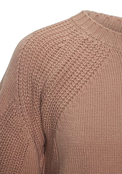 LASCANA Strickpullover mit Grobstrick-Details, Damen Pullover mit Rundhals günstig online kaufen