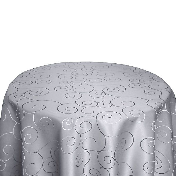 Bronze Tischdecke Ornamente RUND Tischdecke Seidenglanz günstig online kaufen