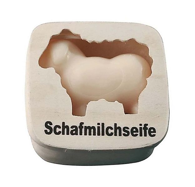 Saling Seifenschale Holzdose Schaf weiß 85g günstig online kaufen