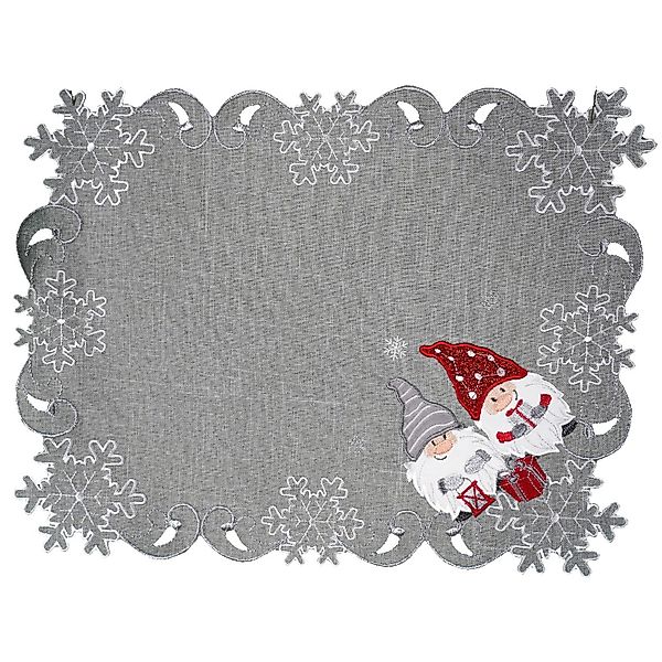 texpot Tischdecke Tischläufer Stickerei Wichtel Winter günstig online kaufen