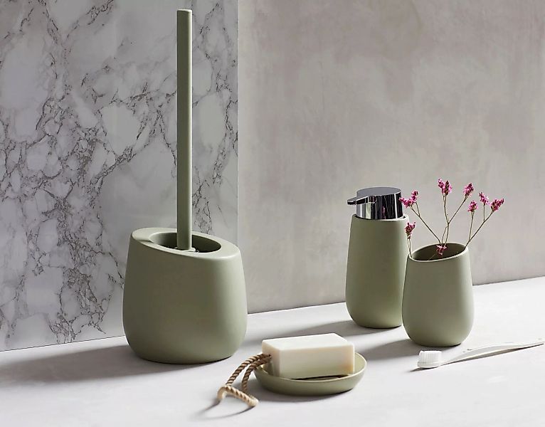 WENKO Seifenspender "Badi", (1 tlg.), Lindgrün, Keramik, 320 ml günstig online kaufen