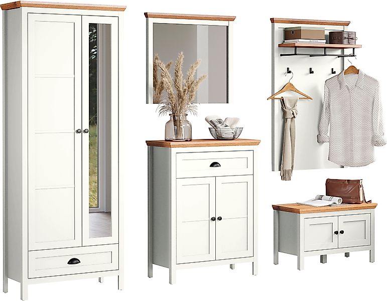 Home affaire Garderoben-Set "Vienna" 5 Stk. tlg. Komplettset bestehend aus: günstig online kaufen
