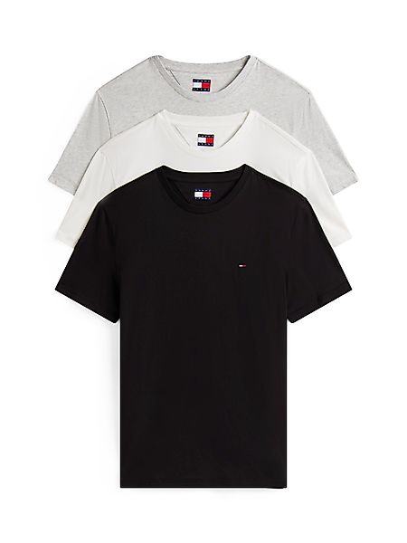 Tommy Jeans T-Shirt "TJM XSLIM 3 PACK TEE", Mit Rundhalsausschnitt günstig online kaufen