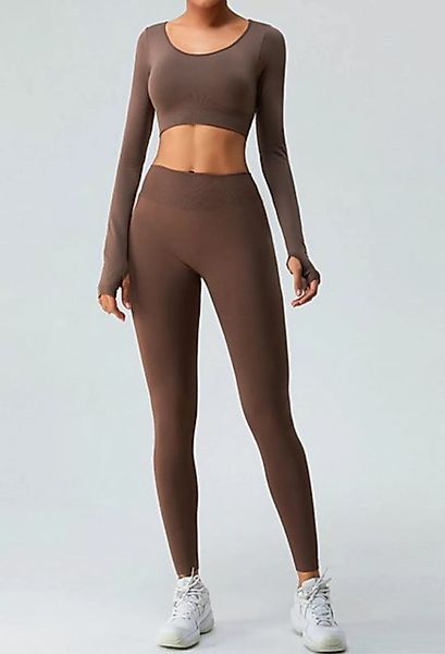 SEGUEN Leggings Nahtlose Rücken V hohe Taille Yoga-Hosen für Frauen (Schlan günstig online kaufen