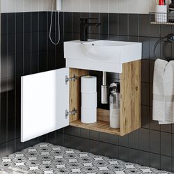 Roomart Badmöbel-Set PUNTO, (Unterschrank mit Waschbecken günstig online kaufen