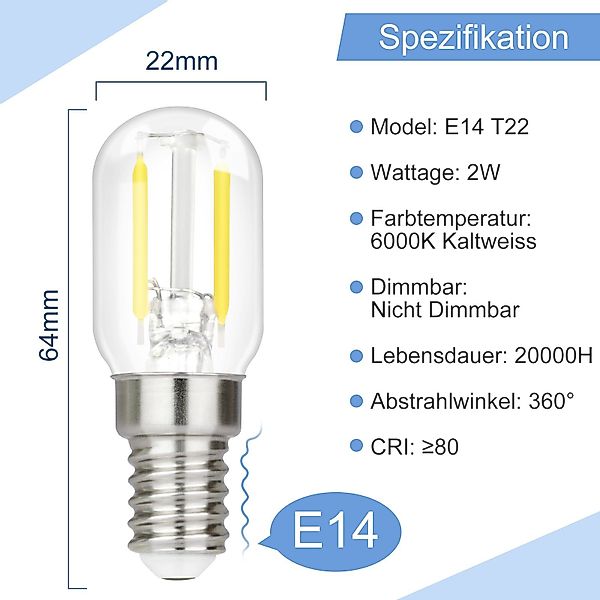 ZMH LED-Leuchtmittel E14 LED Vintage Glühbirnen günstig online kaufen