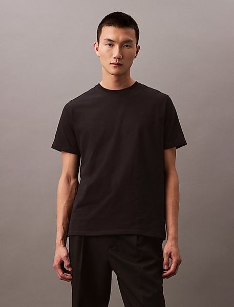 Calvin Klein Jeans T-Shirt SS SMOOTH CTTN SOLID CREWNK TEE mit Logo günstig online kaufen