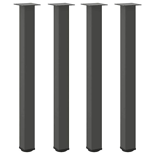 vidaXL Bartischbeine 4 Stk Anthrazit 90-92 cm Stahl 4012474 günstig online kaufen