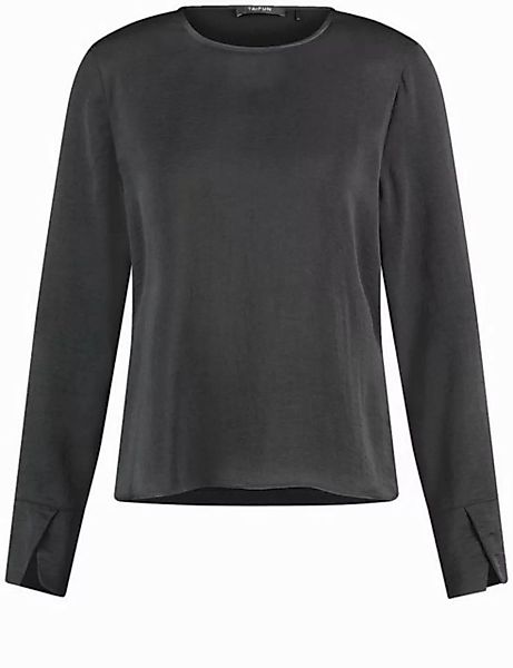 Taifun Langarmshirt - Longsleeve einfarbig - Basic Viskoseshirt Damen günstig online kaufen