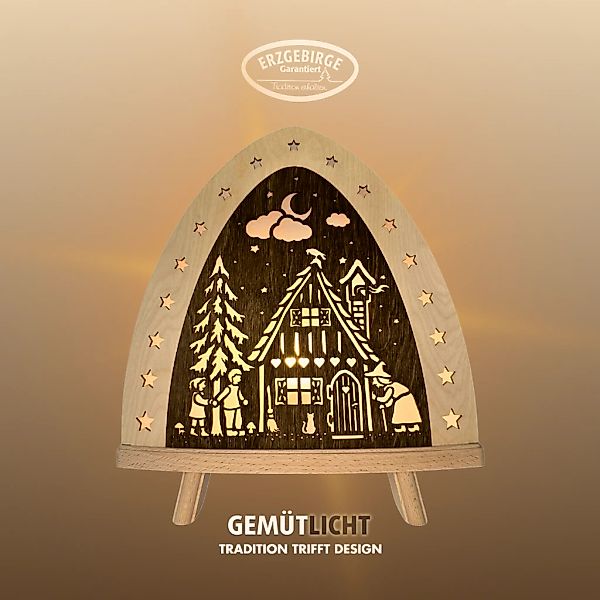 Weigla LED Dekolicht "Hänsel & Gretel, BxHxT: 30x32x6 cm" E14 Weihnachtsdek günstig online kaufen