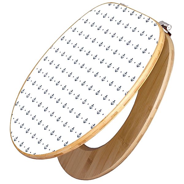 banjado WC-Sitz Bambus Motiv Kleine Anker günstig online kaufen