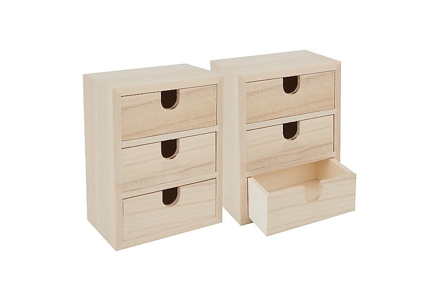 VBS Aufbewahrungsbox Mini-Schränkchen (8 St), mit 3 Schüben 14,5 cm x 11,5 günstig online kaufen