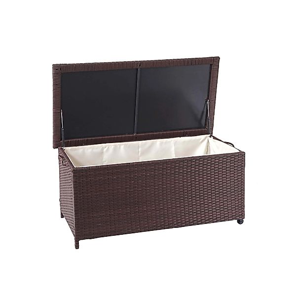 MCW Poly-Rattan Kissenbox D88 170l Premium Braun 51x100x50cm 170l günstig online kaufen