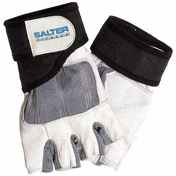 Salter Trainingshandschuhe Aus Leder Und Spandex M Grey / White günstig online kaufen