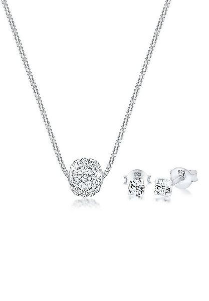 Elli Schmuckset Weiß 925 Sterling Silber, mit Kristallen von Swarovski® günstig online kaufen
