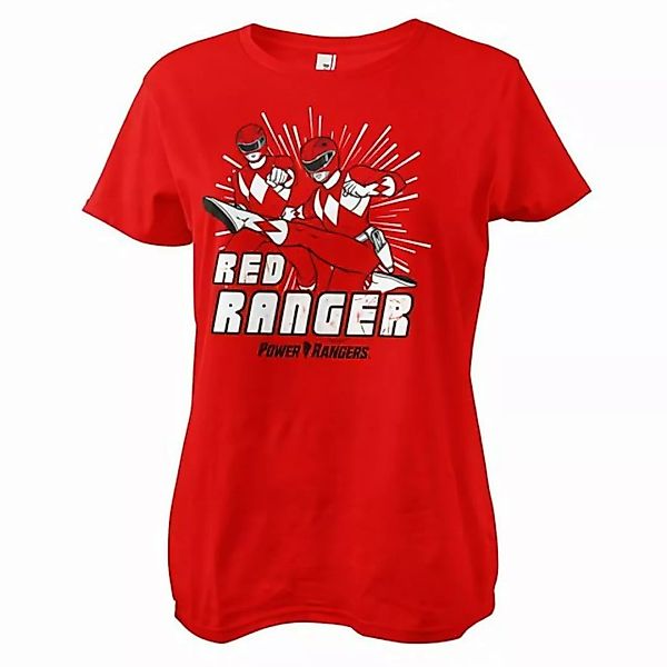 POWER RANGERS T-Shirt Red Ranger Girly Tee günstig online kaufen