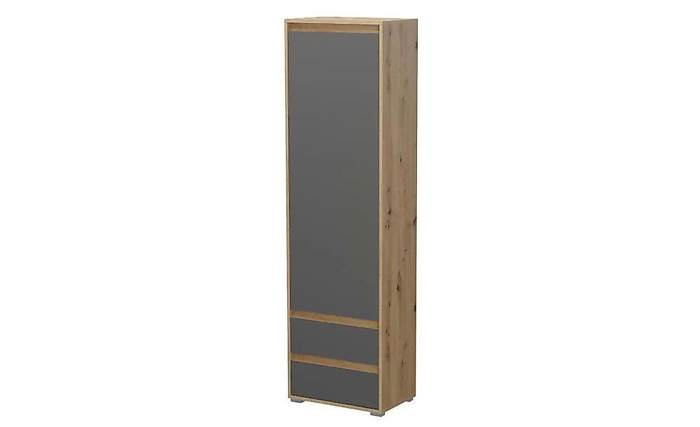 Garderobenschrank  Torino ¦ grau ¦ Maße (cm): B: 54 H: 190 T: 35.0 Schränke günstig online kaufen
