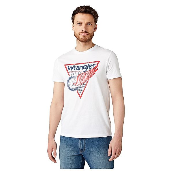 Wrangler Americana Kurzärmeliges T-shirt M White günstig online kaufen